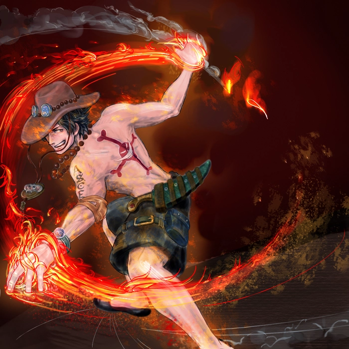 Ảnh anime One Piece Ace đầy ấn tượng