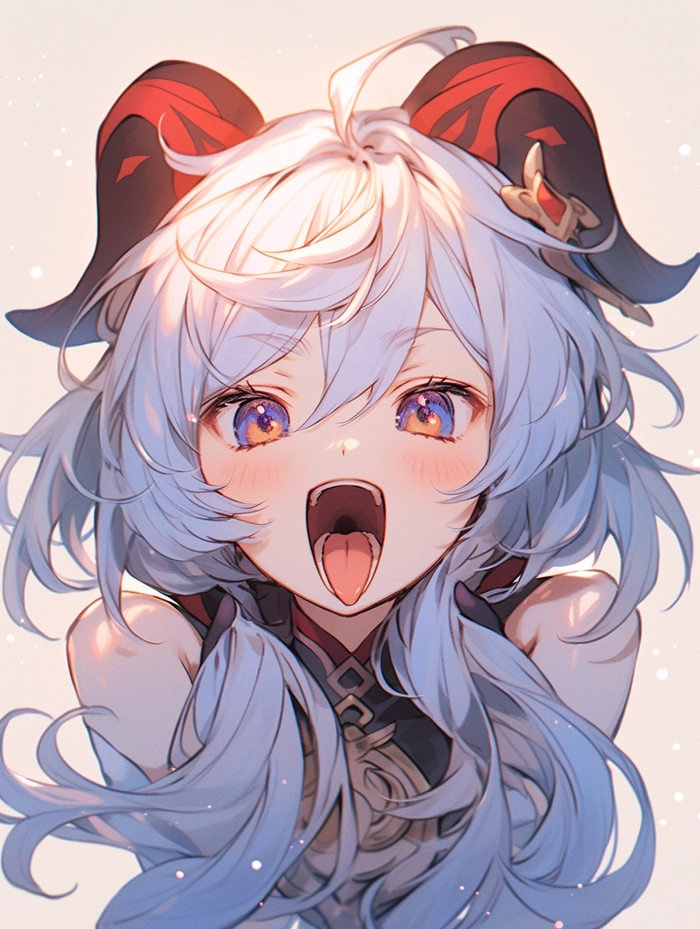 Ảnh anime gái lè lưỡi dễ thương đáng yêu