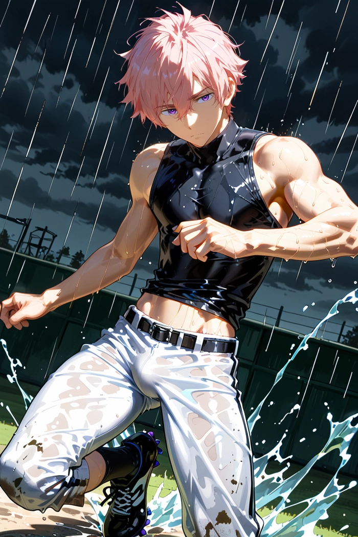 Ảnh anime nam tóc hồng chất lượng cao
