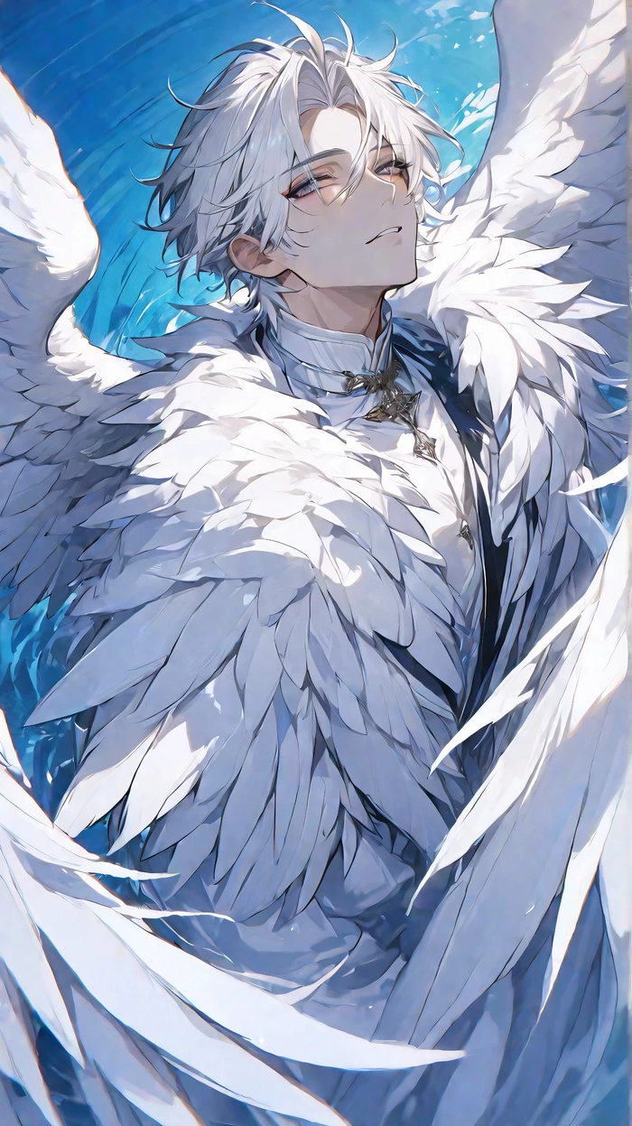 Ảnh anime nam tóc trắng bí ẩn và ngầu