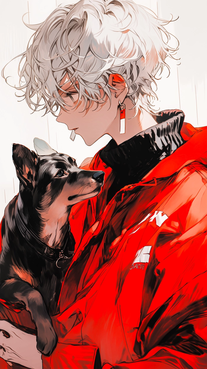Ảnh anime nam tóc trắng ngầu chất