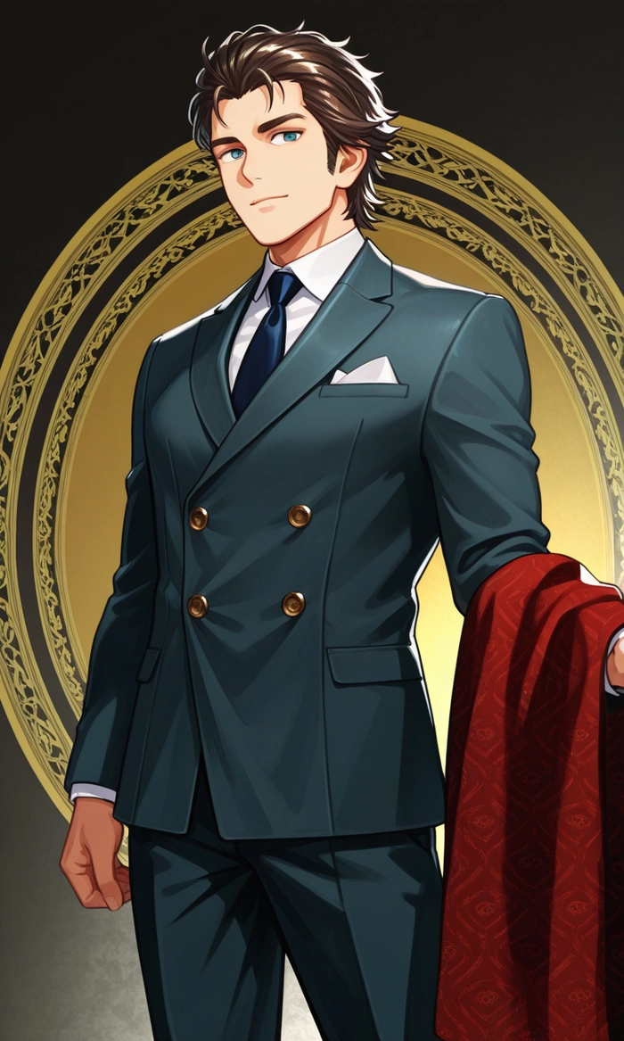 Ảnh anime ngầu nam với phong thái mạnh mẽ