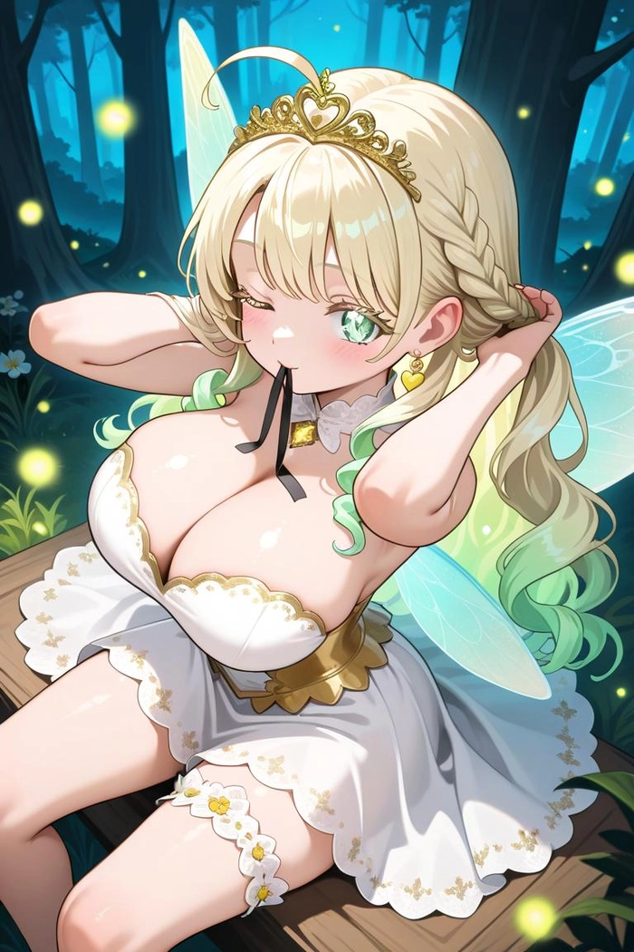 Ảnh anime nữ cute tóc dài kute đáng yêu