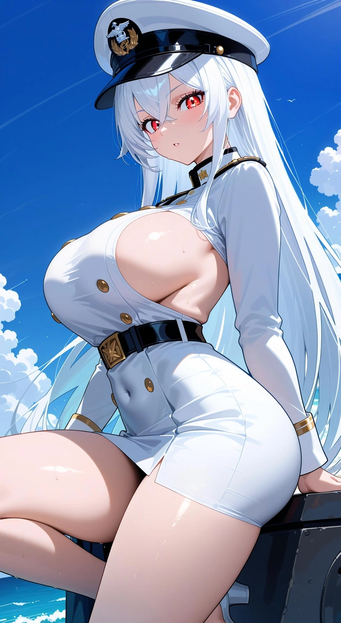 Ảnh anime nữ lạnh lùng tóc trắng cực chất