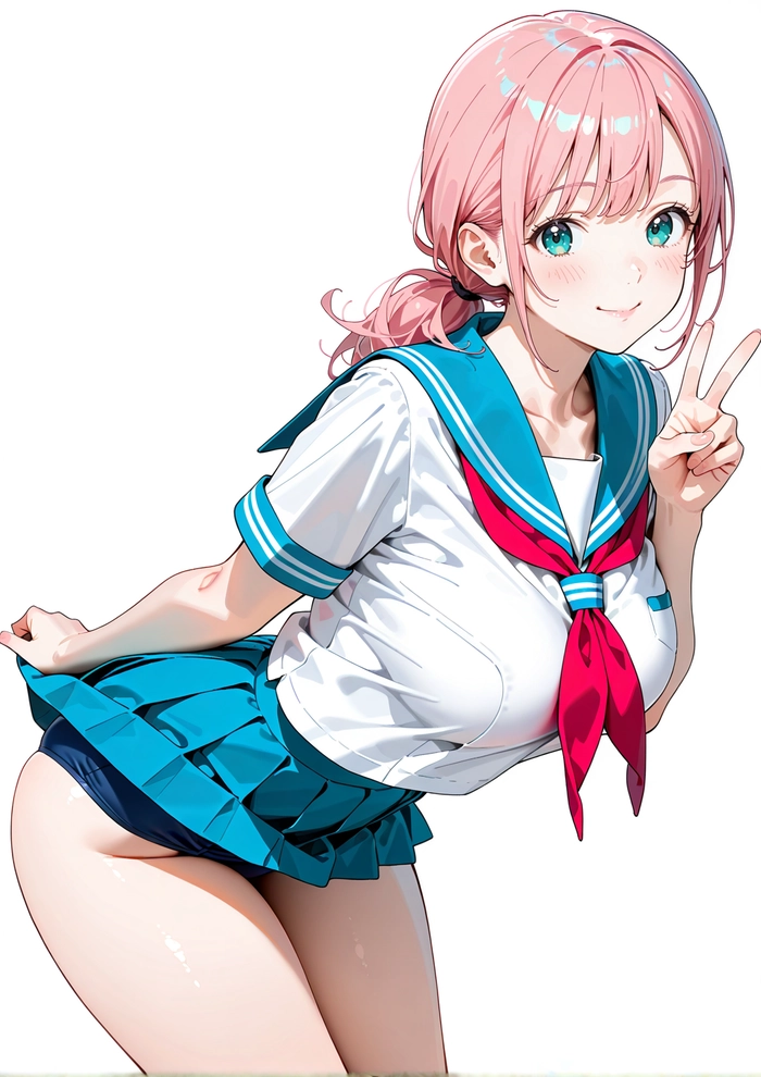 Ảnh anime nữ tóc hồng dễ thương