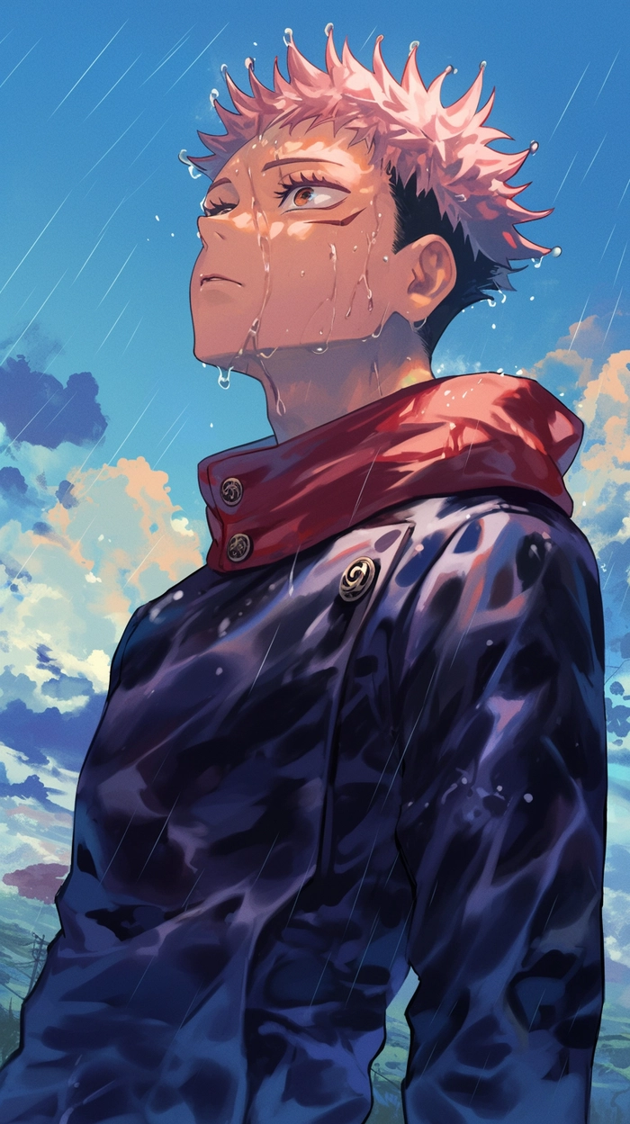 Ảnh anime tóc hồng nam cute dễ thương