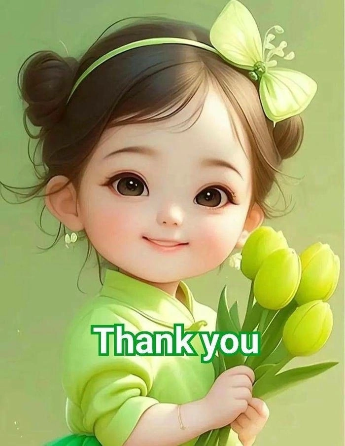Ảnh cảm ơn cute nhẹ nhàng