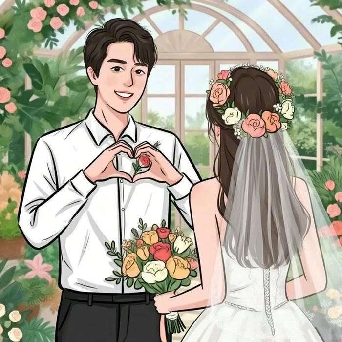 Ảnh cặp đôi hoạt hình cute cực đáng yêu