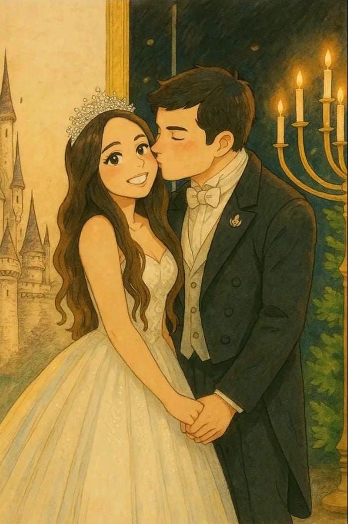 Ảnh cặp đôi hoạt hình cute đầy tình cảm