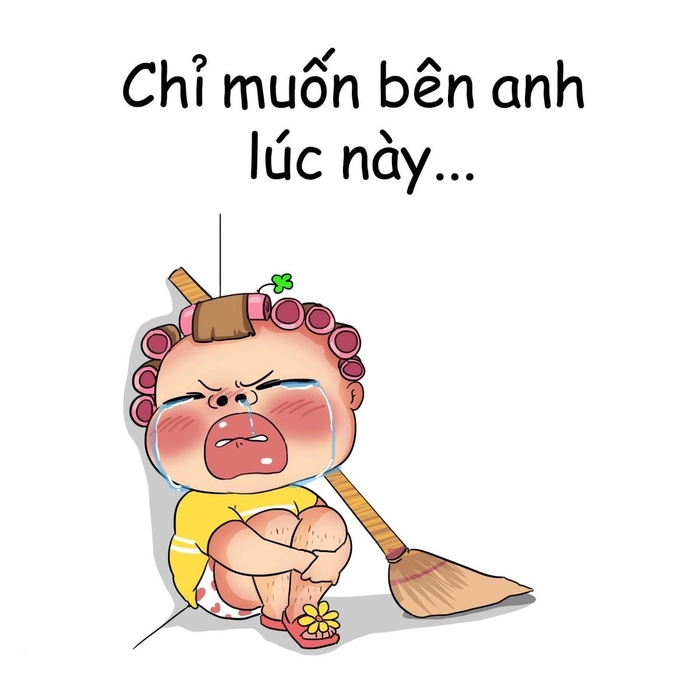 Ảnh chế Quỳnh Aka khóc hài hước