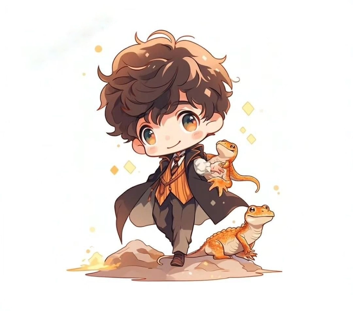 Ảnh chibi Harry Potter dễ thương đáng yêu