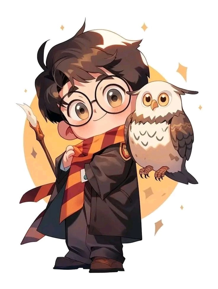 Ảnh chibi Harry Potter siêu đáng yêu