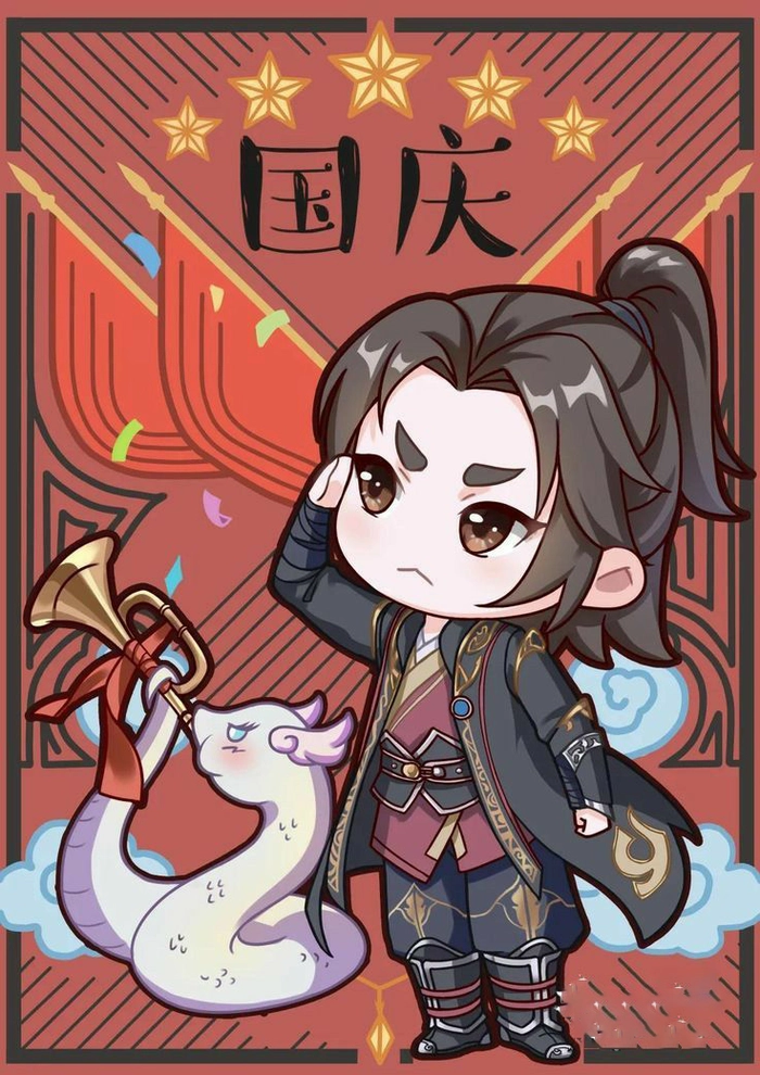 Ảnh chibi Tiêu Viêm ngộ nghĩnh cực cute