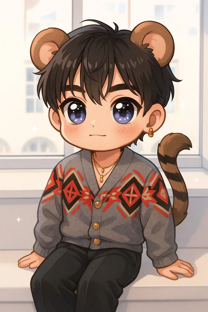 Ảnh chibi V BTS cực dễ thương
