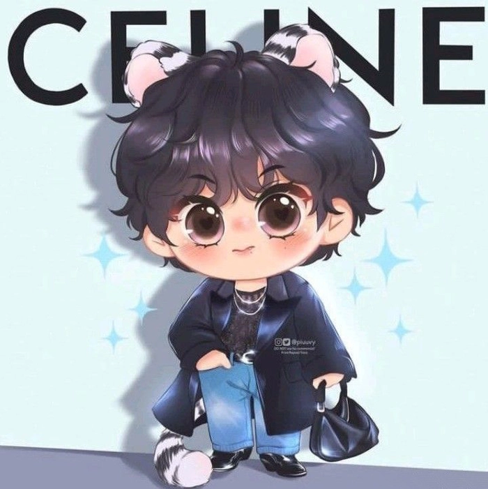 Ảnh chibi V BTS cute đáng yêu nhất