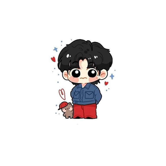 Ảnh chibi V BTS cute lung linh