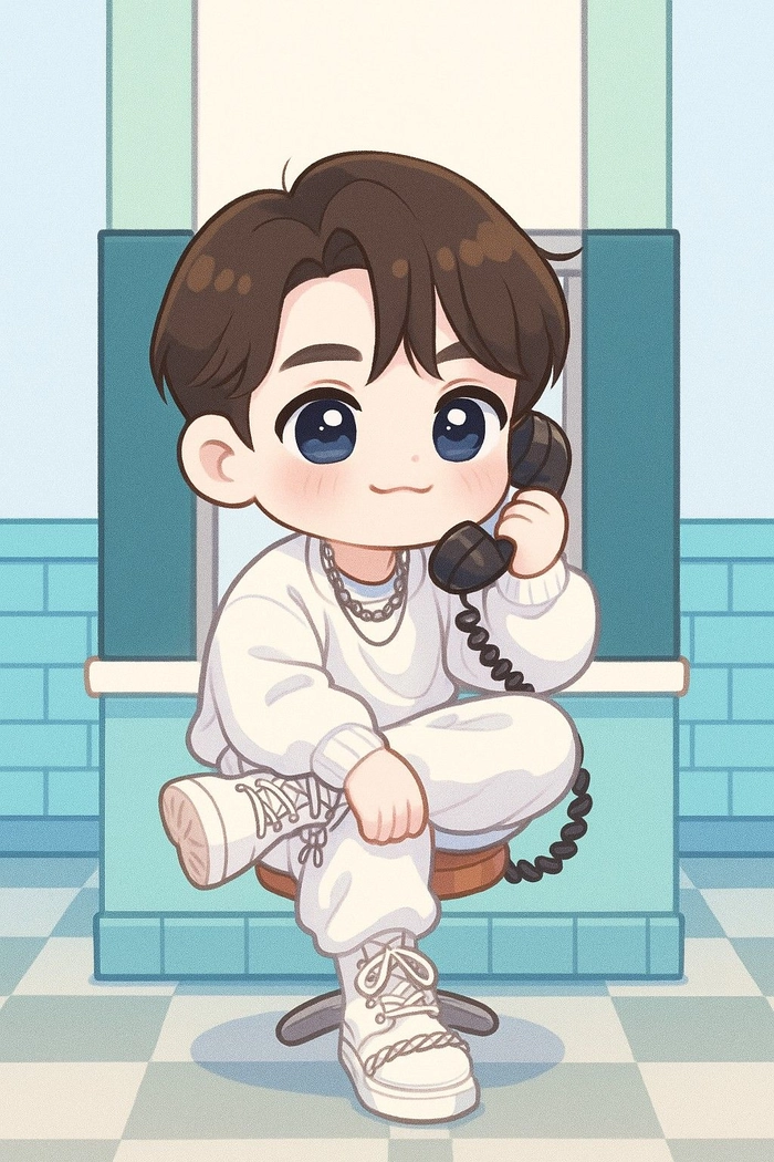 Ảnh chibi V BTS đáng yêu ngộ nghĩnh