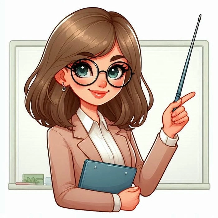 Ảnh cô giáo chibi cute đáng yêu dễ thương