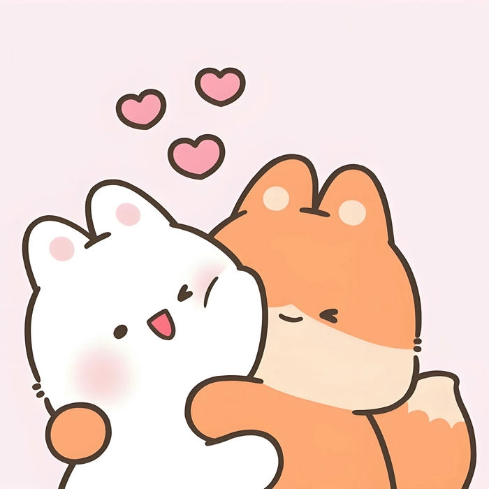 Ảnh cute ôm nhau cực ngọt ngào