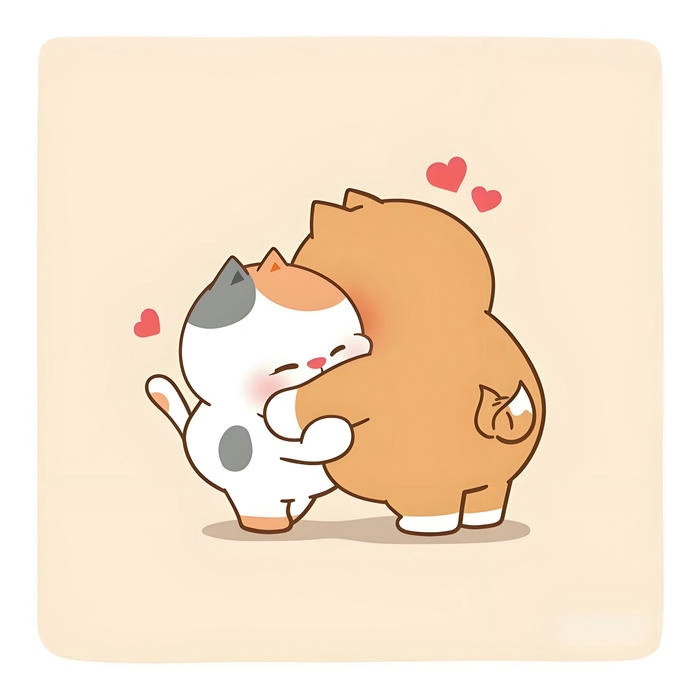 Ảnh cute ôm nhau cực xinh