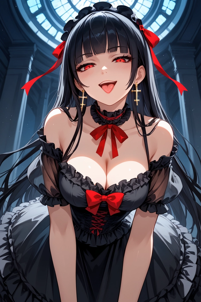 Ảnh gái anime lè lưỡi chất lừ cá tính