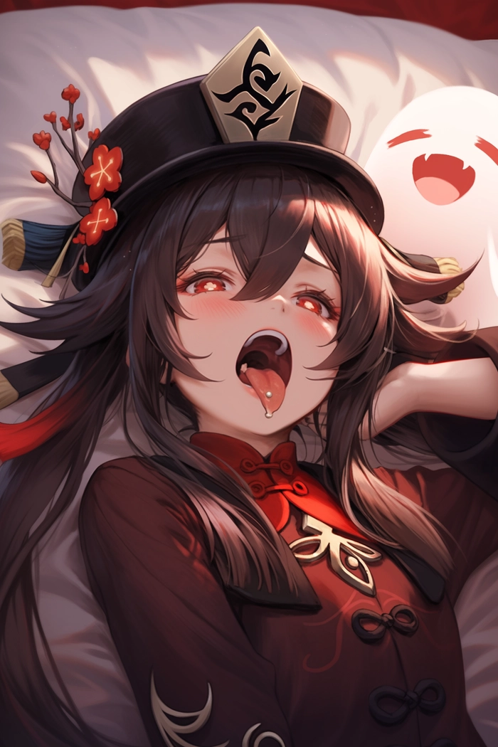 Ảnh gái anime lè lưỡi tinh nghịch vui nhộn