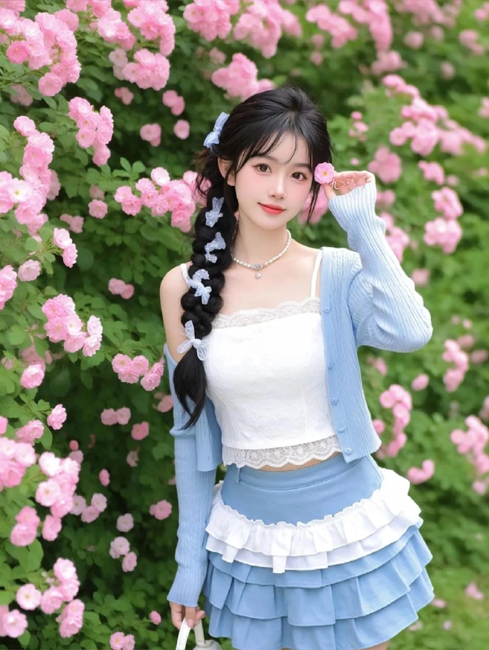 Ảnh gái xinh Trung Quốc cute phong cách hiện đại