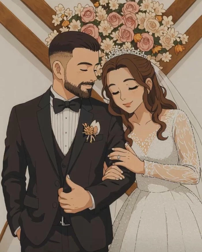 Ảnh hoạt hình cặp đôi yêu nhau dễ thương