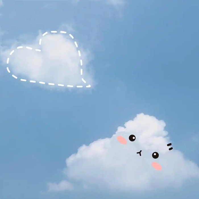 Ảnh mây đẹp cute cực trong trẻo đáng yêu