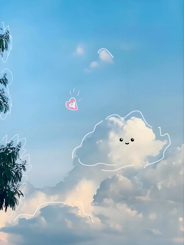 Ảnh mây đẹp cute mang phong cách dễ thương