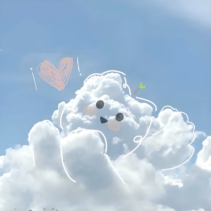 Ảnh mây trời cute cực chill dễ thương