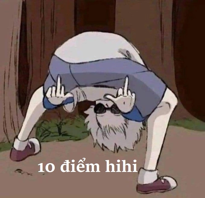 Ảnh meme 10 điểm để troll bạn bè