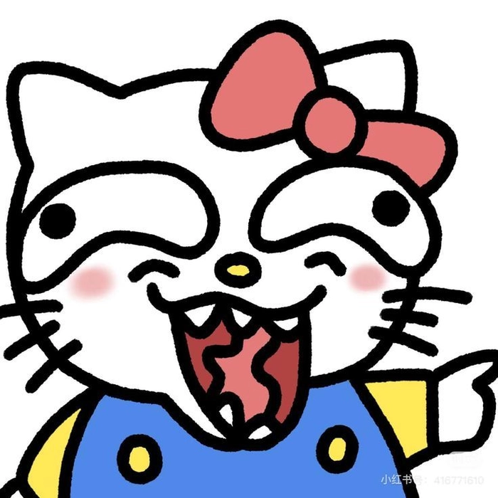 Ảnh meme Hello Kitty hài hước đáng yêu