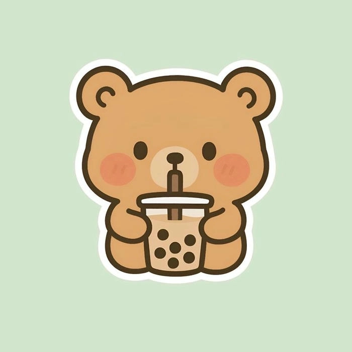 Ảnh sticker cute đáng yêu tinh nghịch