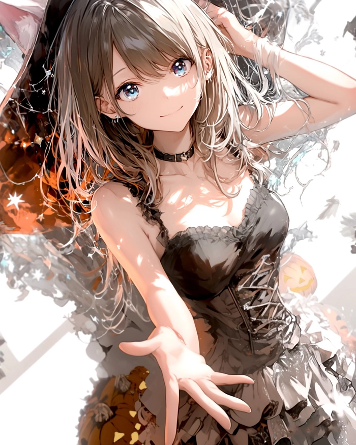 Anime nữ đáng yêu tóc dài cute