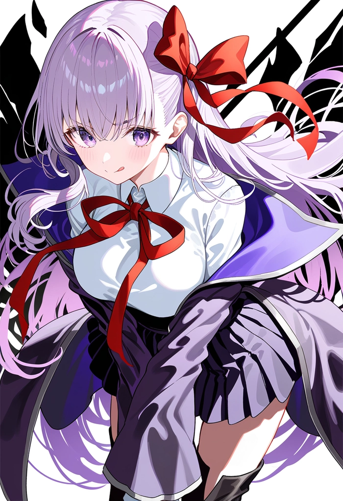 Anime nữ dễ thương tóc dài cuốn hút