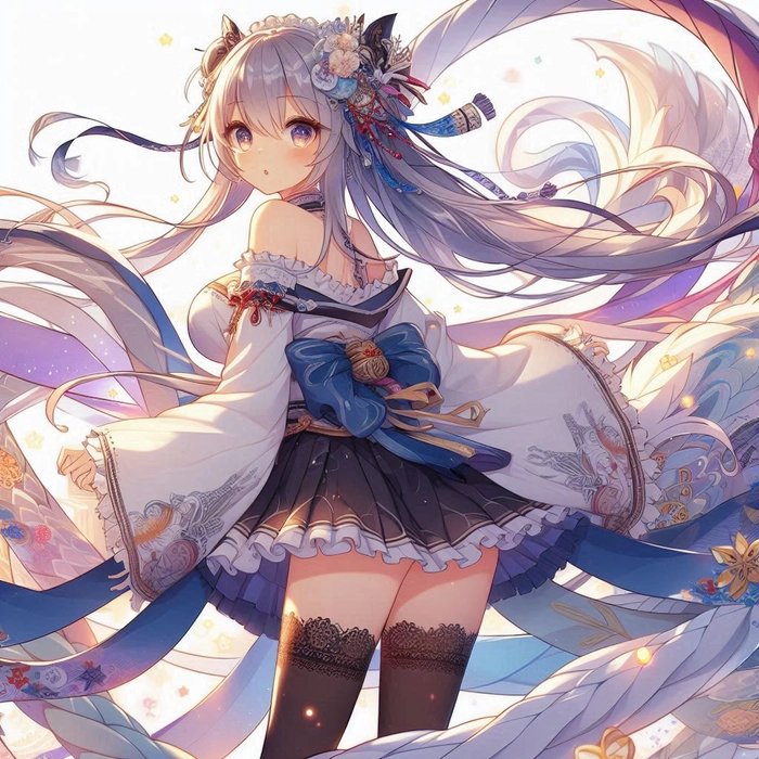 Anime nữ lạnh lùng cá tính tóc dài