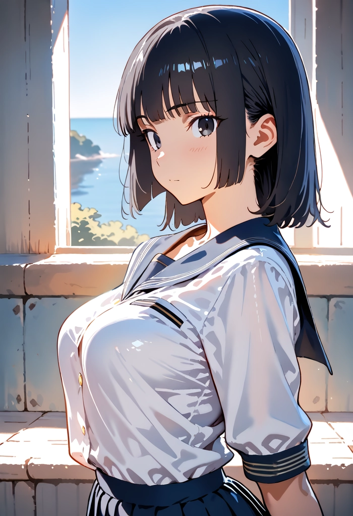 Anime nữ ngầu tóc ngắn với cá tính mạnh mẽ
