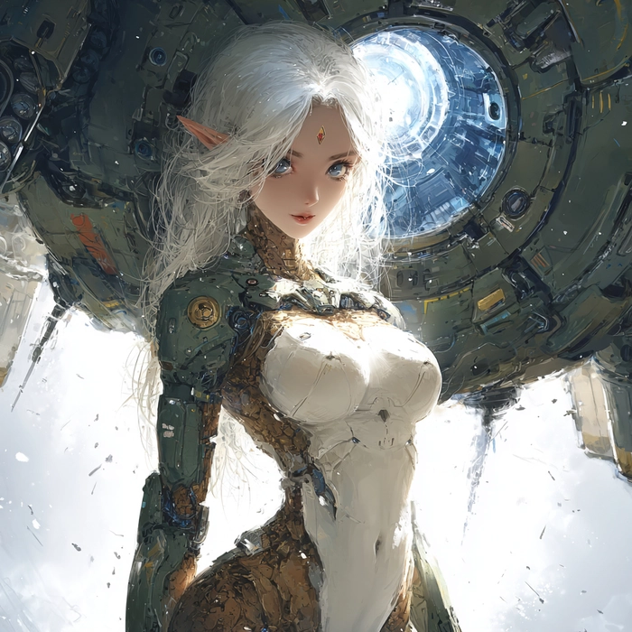 Anime nữ tóc dài ngầu phong cách