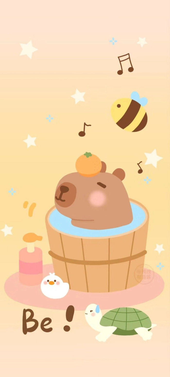 Avatar hình nền Capybara cute vô tri hài hước