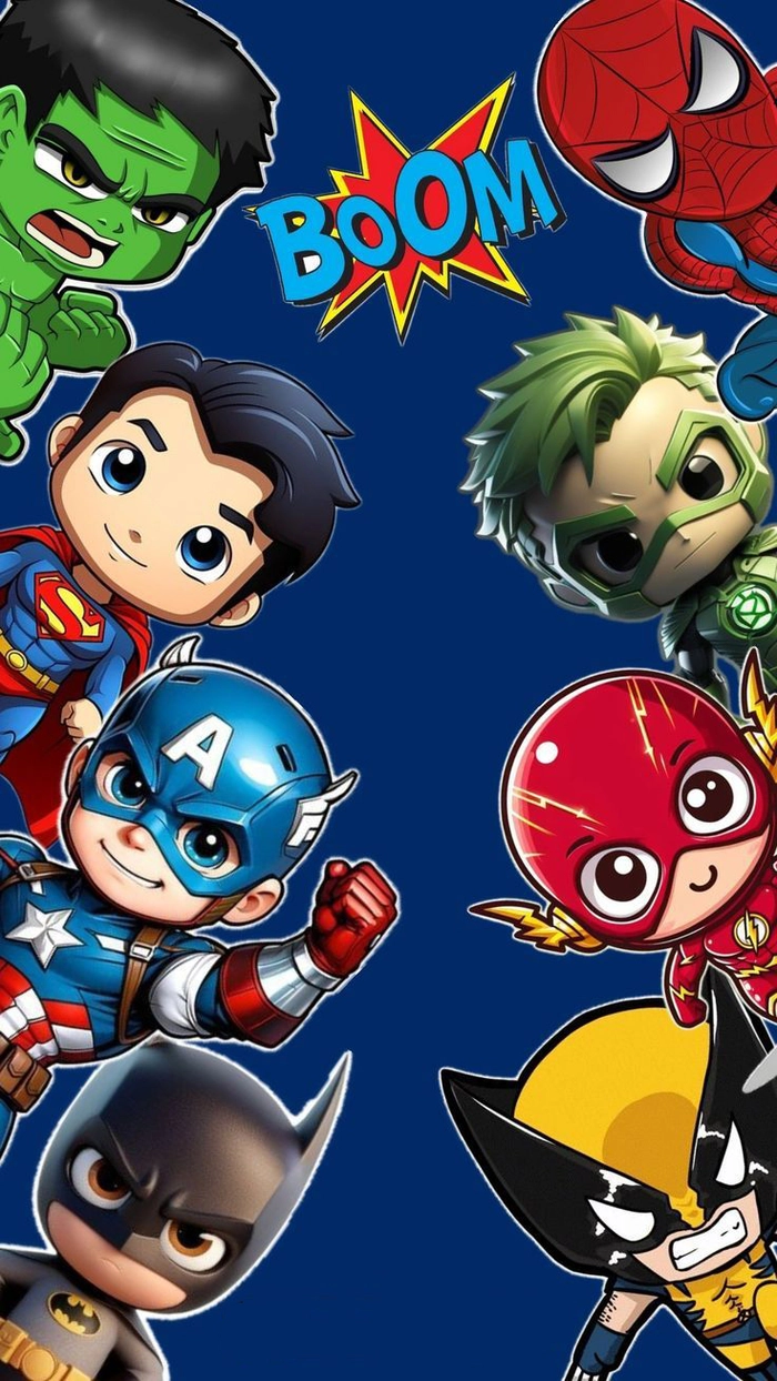 Biệt đội Siêu Anh Hùng chibi cute siêu đáng yêu