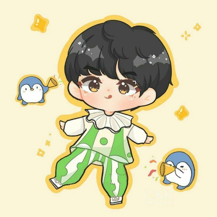 Bộ ảnh Thái Từ Khôn chibi siêu cute