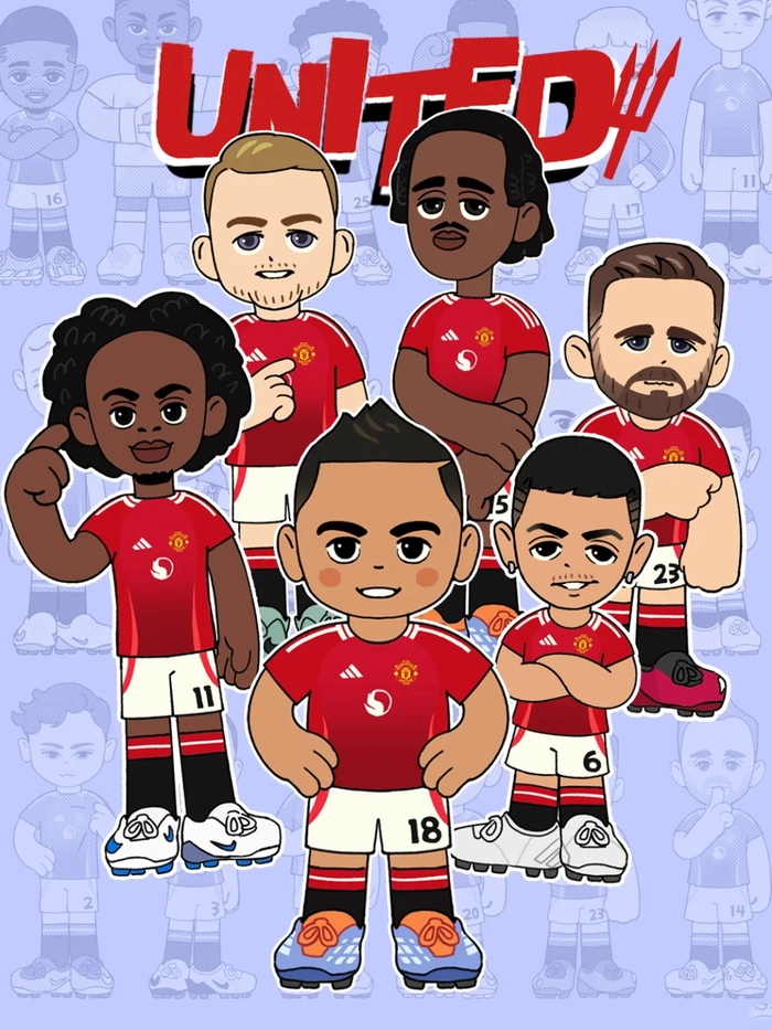 Bộ sưu tập ảnh chibi Manchester United cute