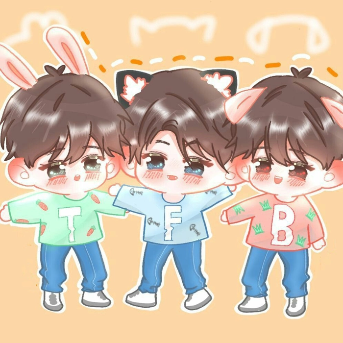 Bộ sưu tập hình TFBoys chibi cute