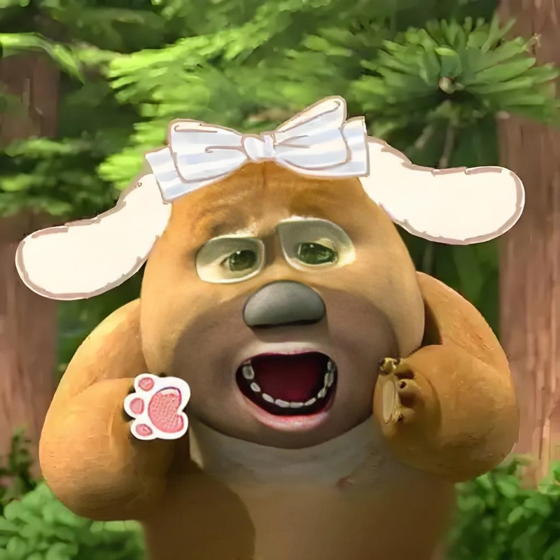 Gấu Boonie meme chất chơi miễn bàn