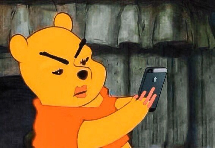 Gấu Pooh meme bá cháy khiến chat bùng nổ