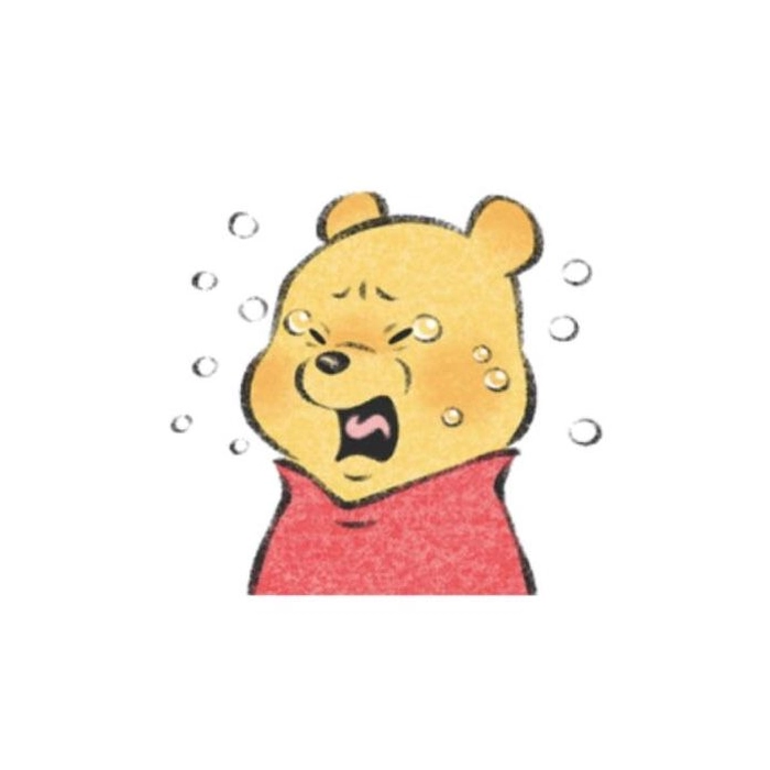 Gấu Pooh meme cười mệt nghỉ