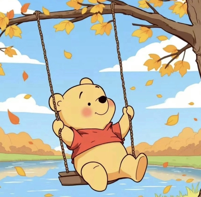 Gấu Pooh meme độc lạ cười ngất ngây
