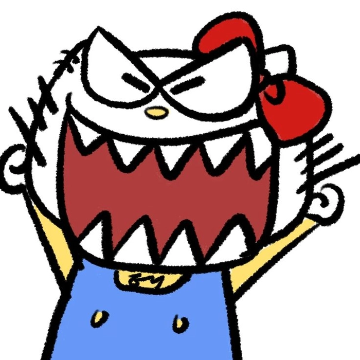 Hello Kitty cơ bắp meme siêu bá