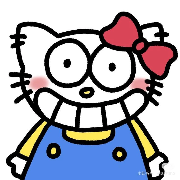 Hello Kitty sticker meme đáng yêu